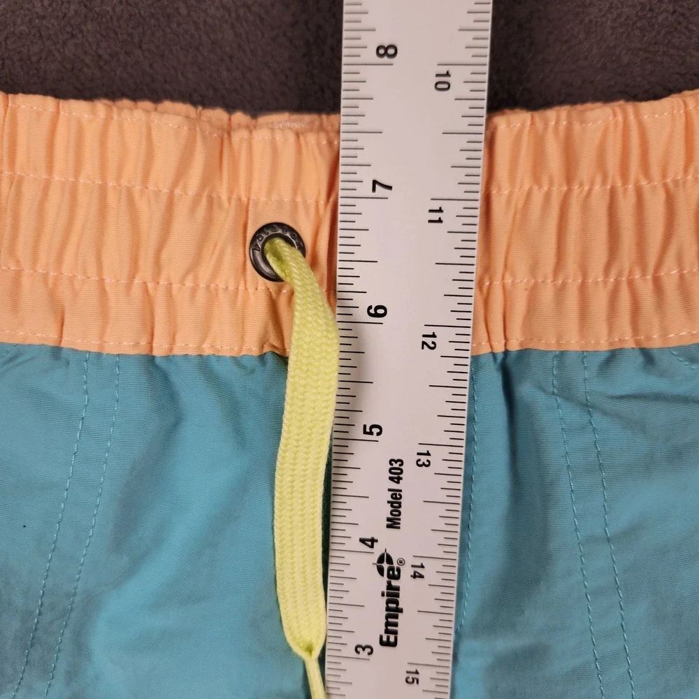Patagonia Costa Rica Baggies Shorts Kids Small Teal Orange Unlined NetPlus 67088